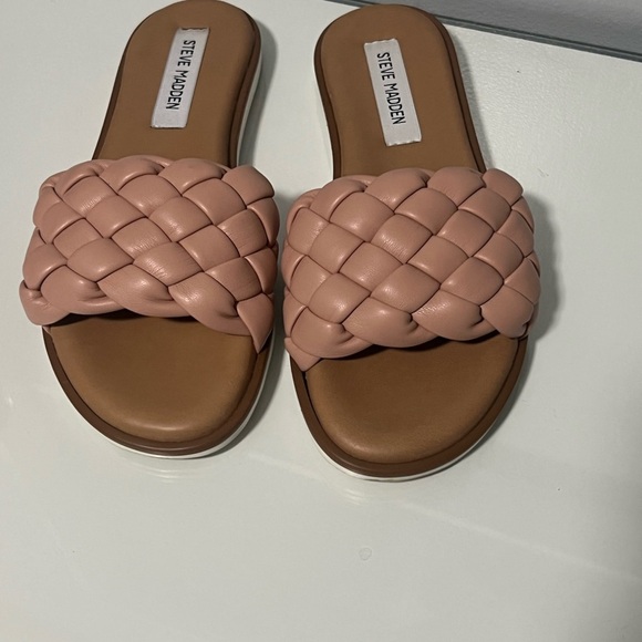 Steve Madden Women's Blush Woven Slide Sandals - Picture 3 of 7